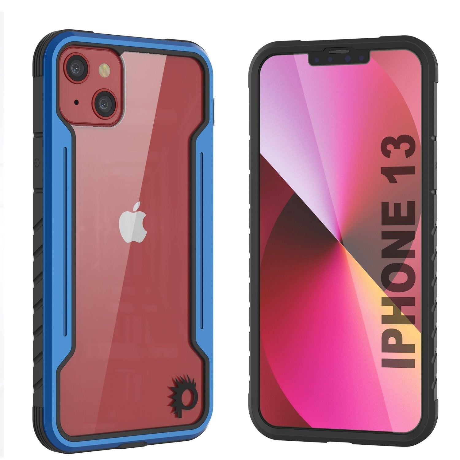 Punkcase iPhone 14 Ravenger MAG Defense Case Protective Military Grade Multilayer Cover [Navy Blue]