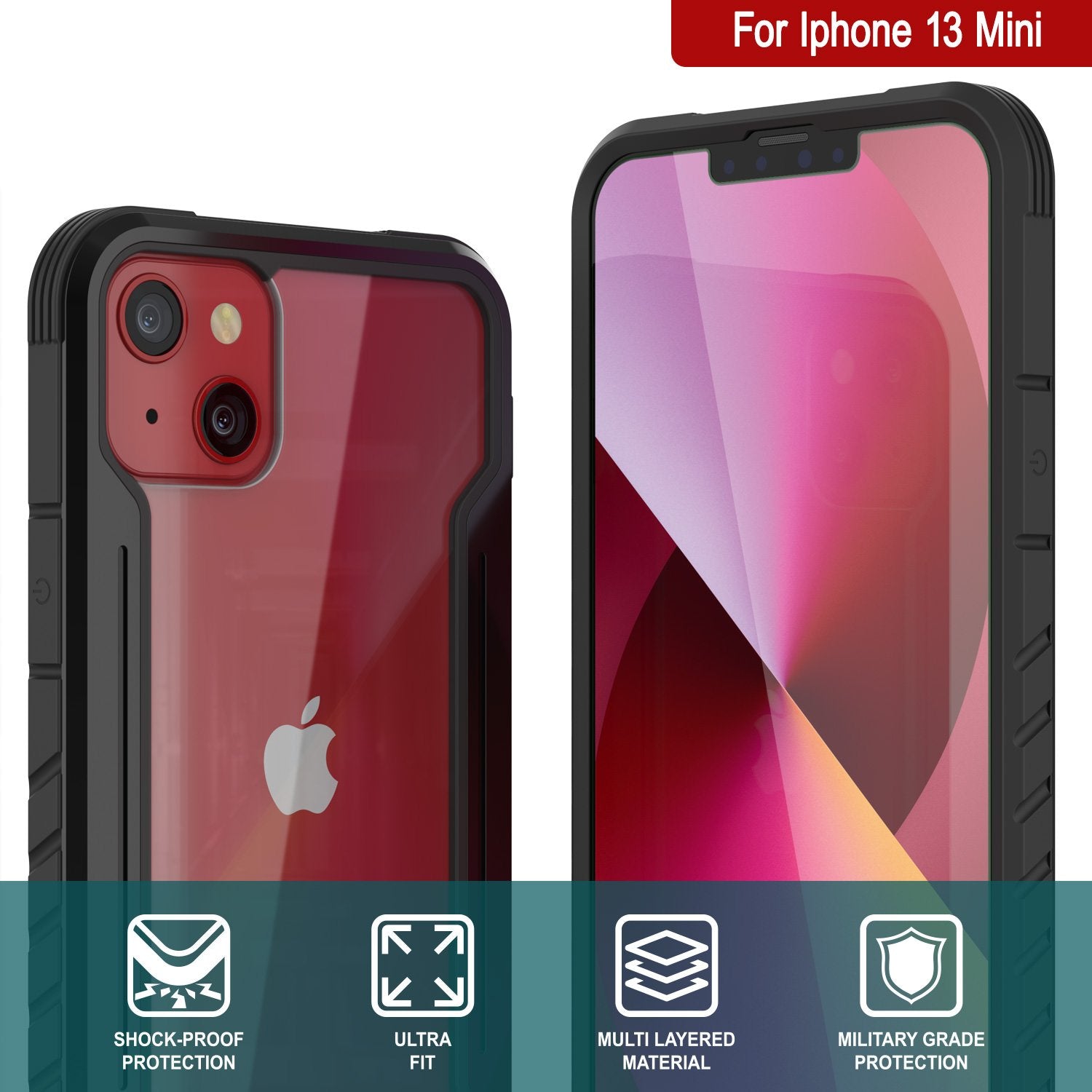 Punkcase iPhone 14 Plus Ravenger MAG Defense Case Protective Military Grade Multilayer Cover [Black]