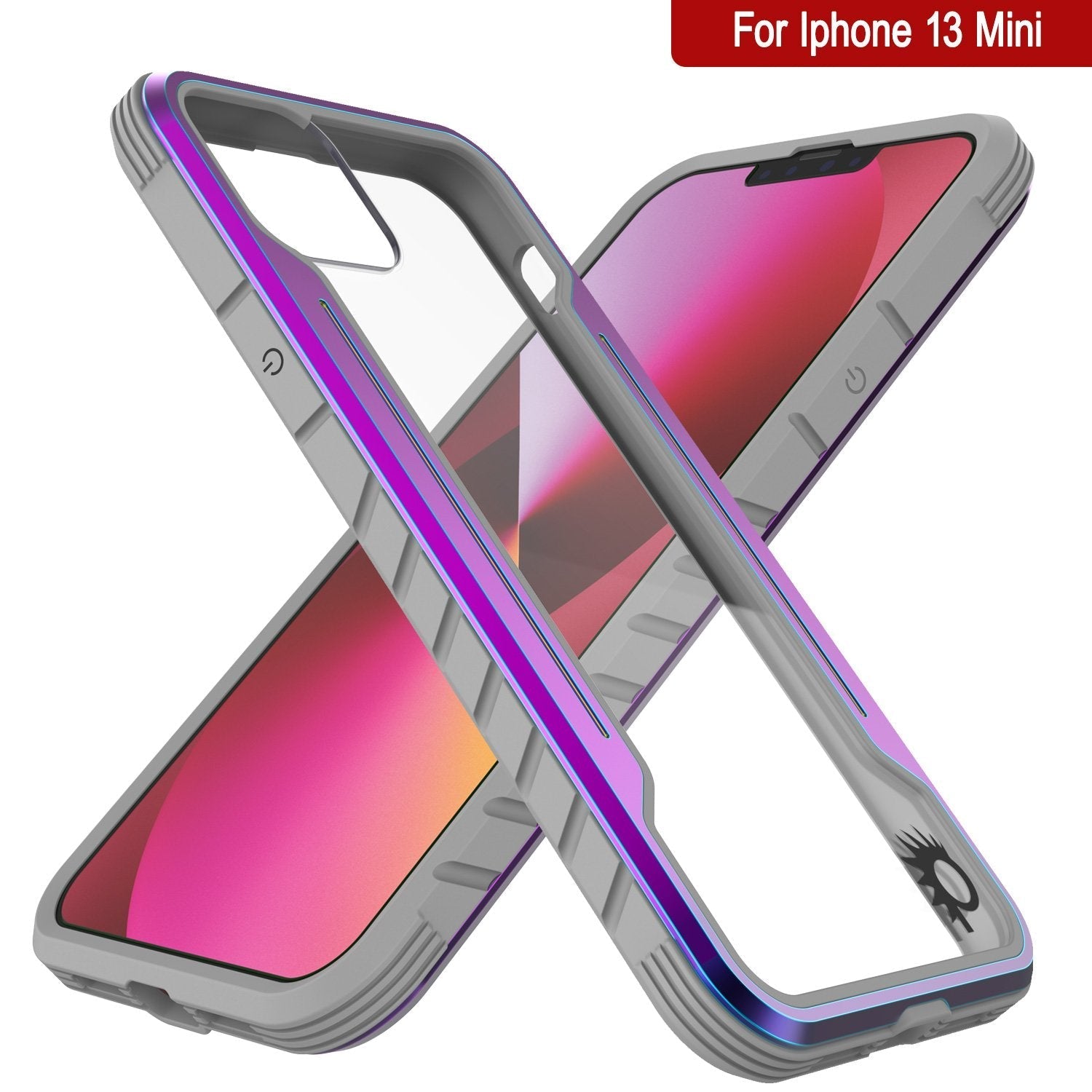 Punkcase iPhone 13 Mini ravenger Case Protective Military Grade Multilayer Cover [Rainbow]