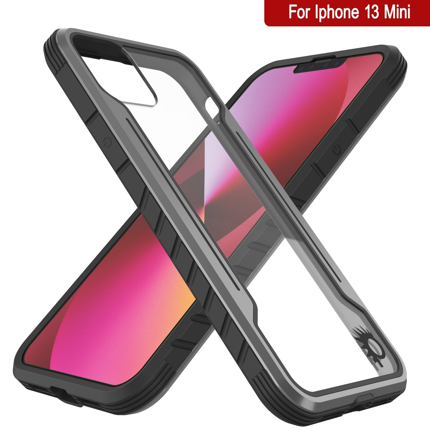 Punkcase iPhone 14 Plus Ravenger MAG Defense Case Protective Military Grade Multilayer Cover [Grey-Black]