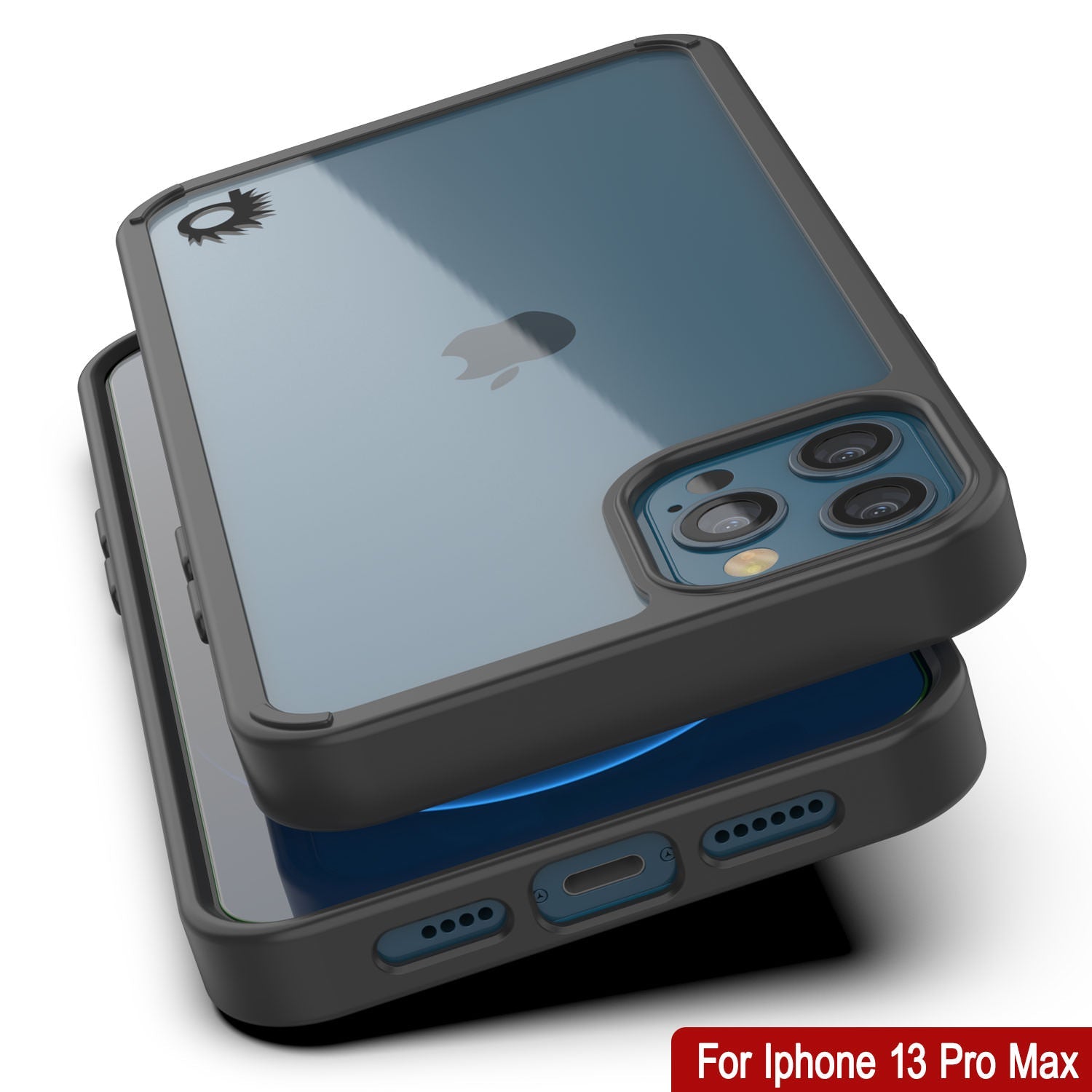 iPhone 13 Pro Max Case Punkcase® LUCID 2.0 Black Series w/ PUNK SHIELD Screen Protector | Ultra Fit