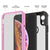 PunkCase iPhone XR Case, [Spartan Series] Clear Rugged Heavy Duty Cover W/Built in Screen Protector [Pink]