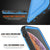 iPhone XR Waterproof Case, Punkcase [KickStud Series] Armor Cover [Light-Blue] (Color in image: Black)