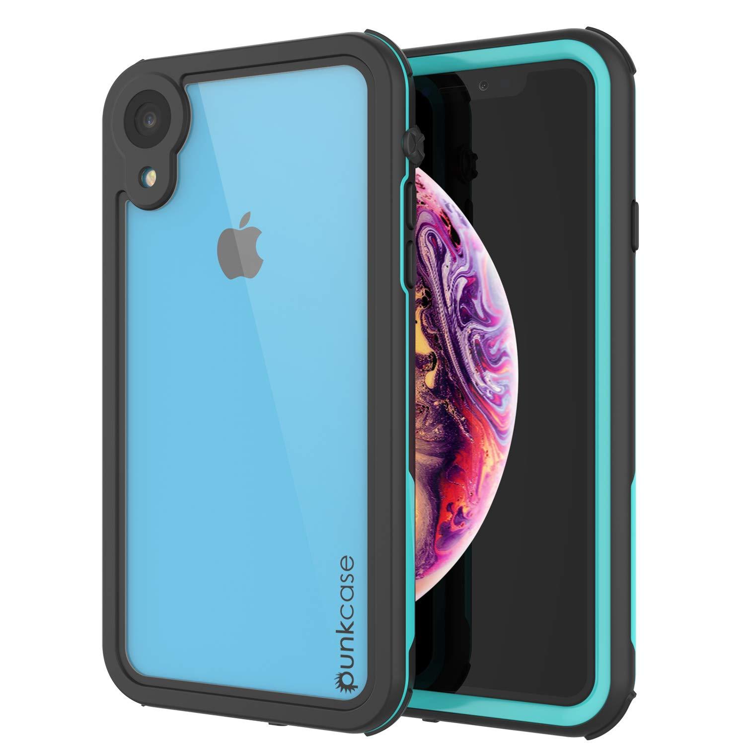 iPhone XR Waterproof IP68 Case, Punkcase [teal] [Rapture Series]  W/Built in Screen Protector