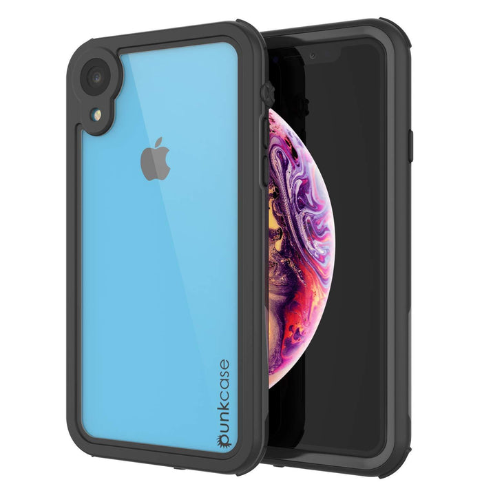 iPhone XR Waterproof IP68 Case, Punkcase [Black] [Rapture Series]  W/Built in Screen Protector