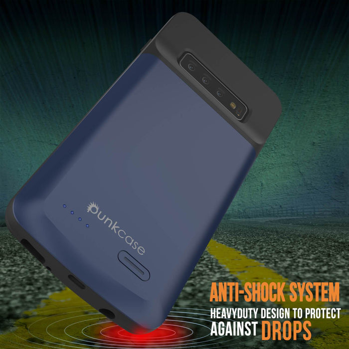 PunkJuice S10+ Plus Battery Case Reg. Blue - Fast Charging Power Juice Bank with 5000mAh