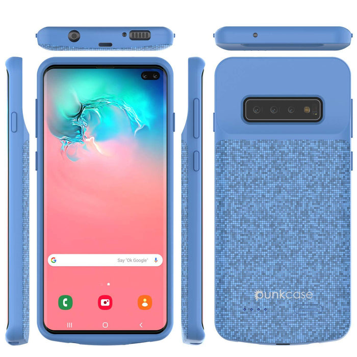 PunkJuice S10+ Plus Battery Case Blue - Fast Charging Power Juice Bank with 5000mAh 