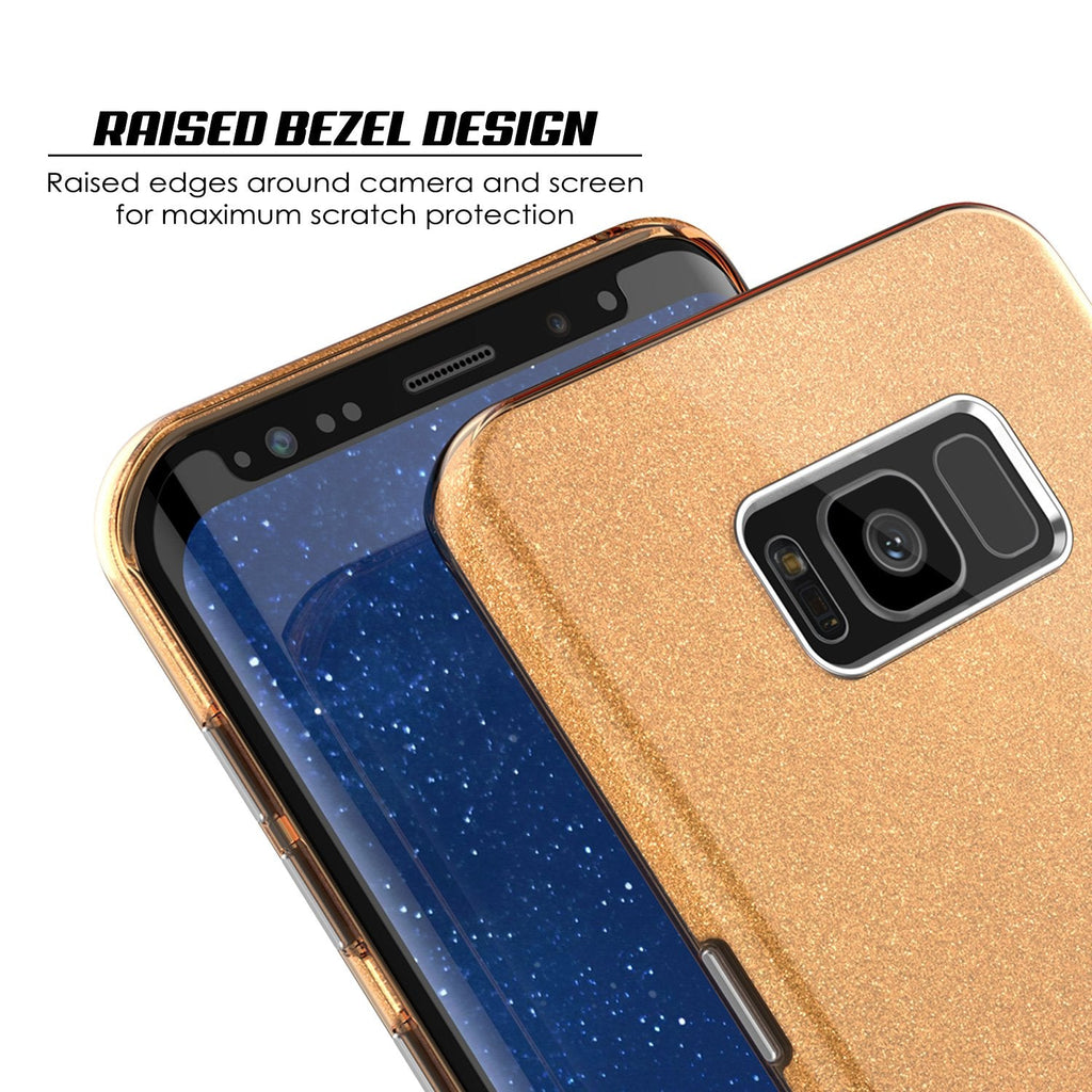 Galaxy S8 Plus Case, Punkcase Galactic 2.0 Series Ultra Slim Protective Armor TPU Cover [Gold] 