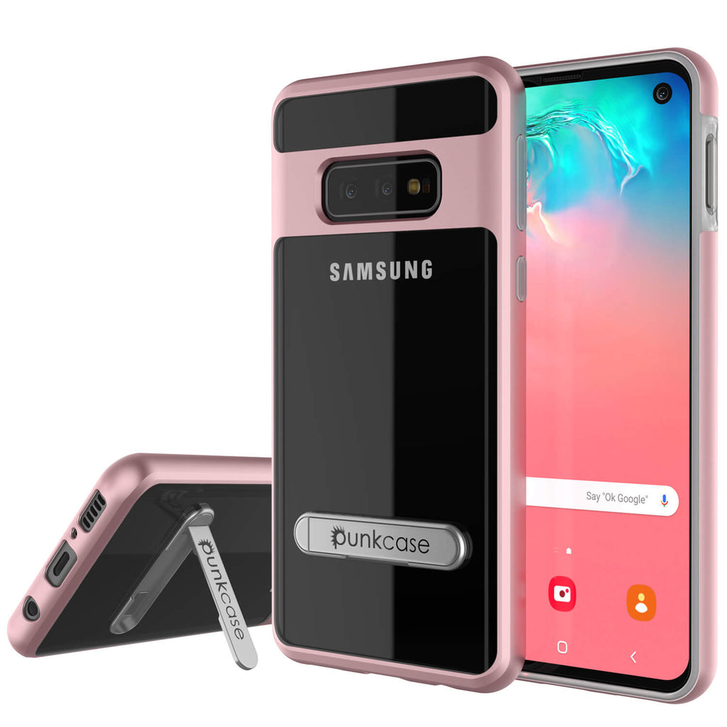 Galaxy S10e Case, PUNKcase [LUCID 3.0 Series] [Slim Fit] Armor Cover w/ Integrated Screen Protector [Rose Gold] (Color in image: Rose Gold)