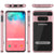 Galaxy S10e Case, PUNKcase [LUCID 3.0 Series] [Slim Fit] Armor Cover w/ Integrated Screen Protector [Rose Gold] (Color in image: Silver)