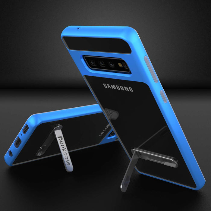 Galaxy S10+ Plus Case, PUNKcase [LUCID 3.0 Series] [Slim Fit] Armor Cover w/ Integrated Screen Protector [Blue]