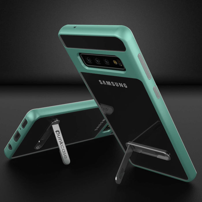 Galaxy S10 Case, PUNKcase [LUCID 3.0 Series] [Slim Fit] Armor Cover w/ Integrated Screen Protector [Teal]