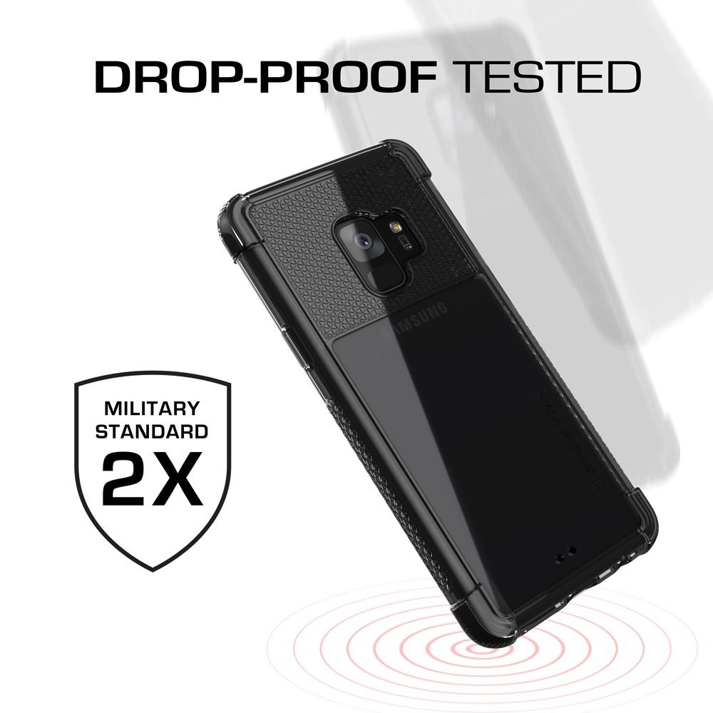 Galaxy S9 Clear Protective Case | Covert 2 Series [Black] 