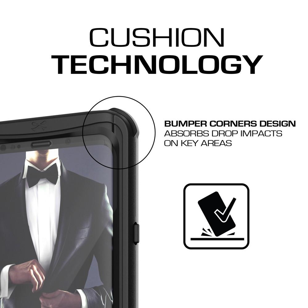 Galaxy S9+ Plus Rugged Waterproof Case | Nautical Series | [Black] 
