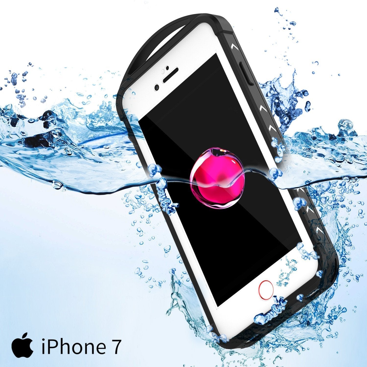iPhone 8 Waterproof Case, Punkcase ALPINE Series, White | Heavy Duty Armor Cover (Color in image: light blue)